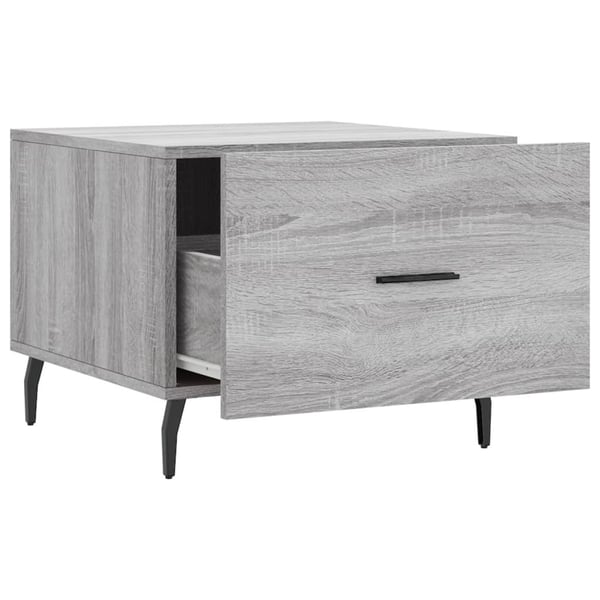 vidaXL Salongbord 2 stk grå sonoma 50x50x40 cm konstruert tre