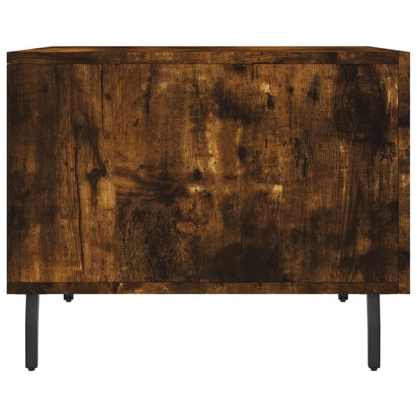 vidaXL Salongbord 2 stk røkt eik 50x50x40 cm konstruert tre