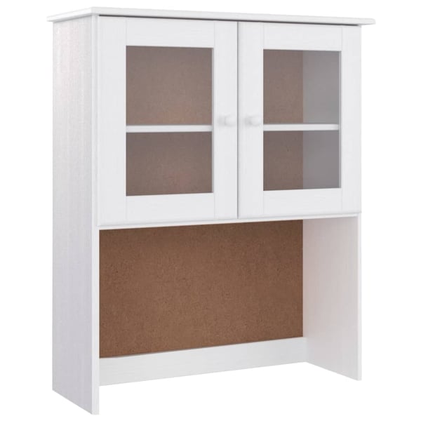 vidaXL Highboard ALTA hvit 77x35x165 cm heltre furu
