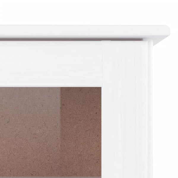 vidaXL Highboard ALTA hvit 77x35x165 cm heltre furu