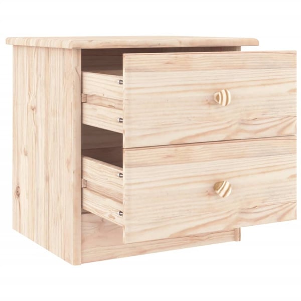 vidaXL Nattbord ALTA 41x35x41 cm heltre furu
