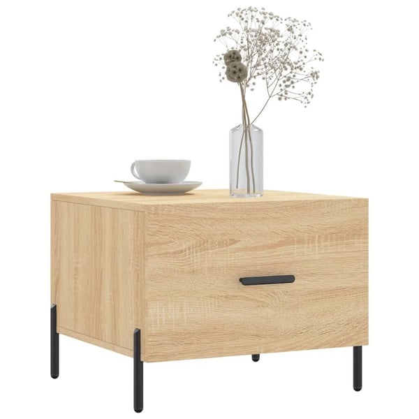 vidaXL Salongbord 2 stk sonoma eik 50x50x40 cm konstruert tre