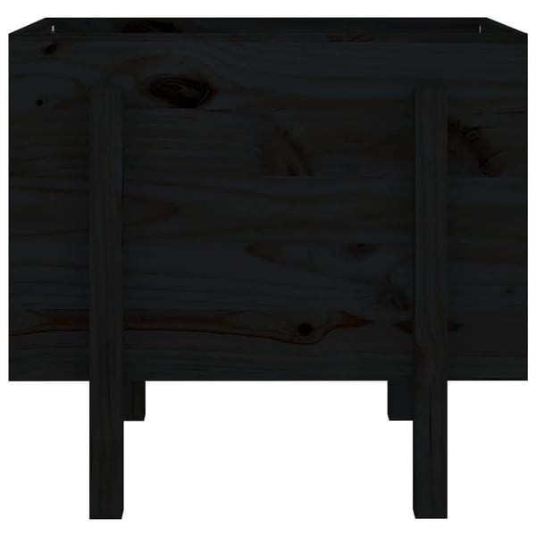 vidaXL Hageplantekasse svart 62x50x57 cm heltre furu