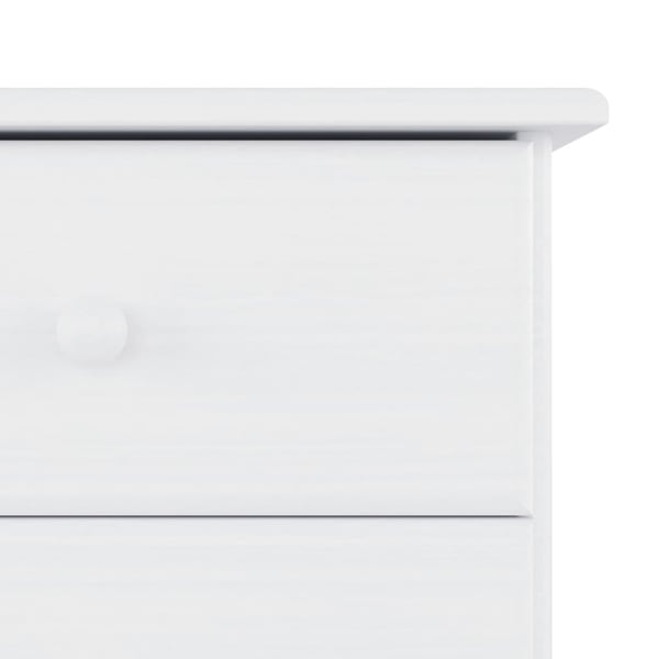 vidaXL Highboard ALTA hvit 77x35x165 cm heltre furu