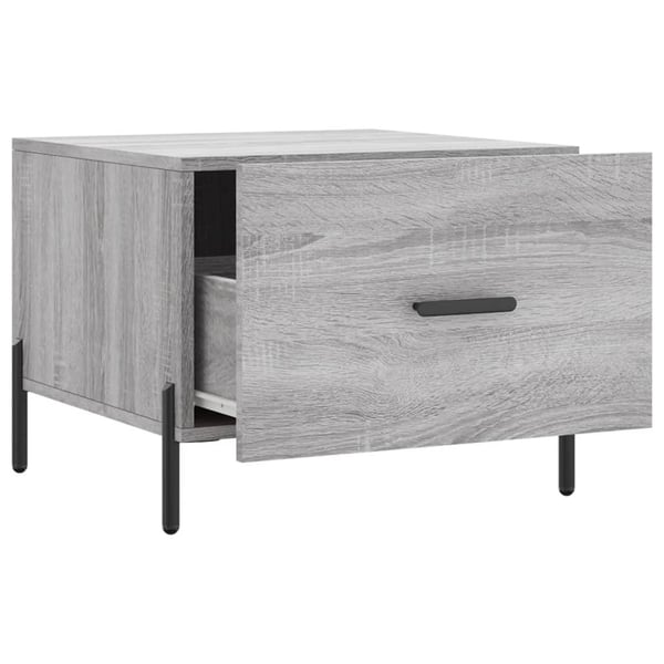 vidaXL Salongbord 2 stk grå sonoma 50x50x40 cm konstruert tre