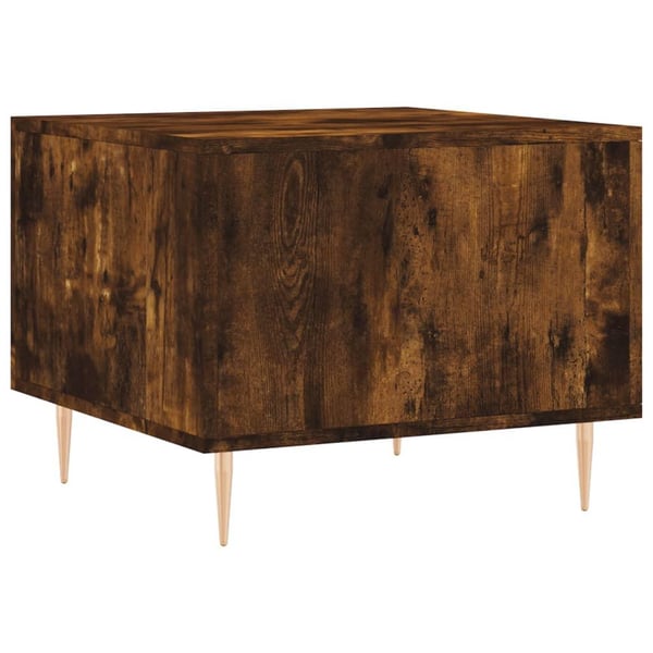 vidaXL Salongbord 2 stk røkt eik 50x50x40 cm konstruert tre