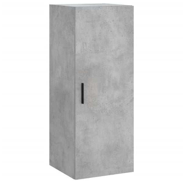 vidaXL Highboard betonggrå 34,5x34x180 cm konstruert tre