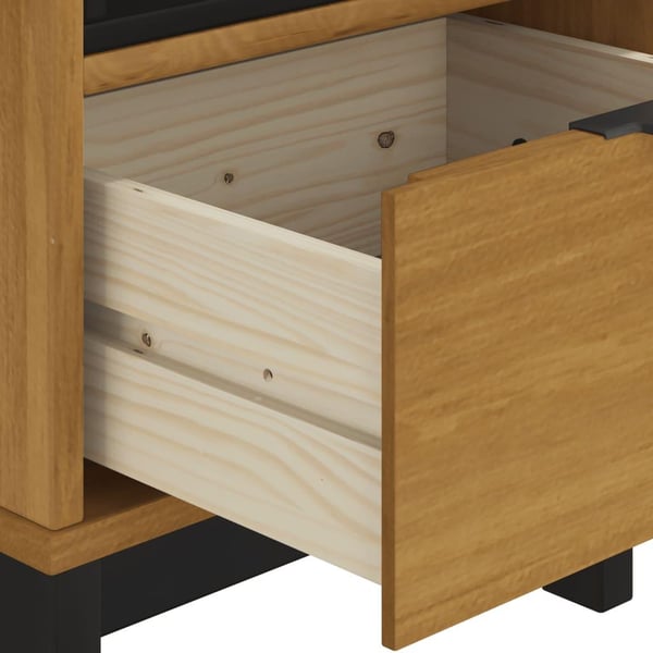 vidaXL Sidebord FLAM 50x50x50 cm heltre furu