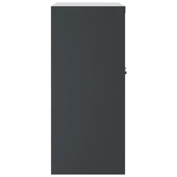 vidaXL Arkivskap antrasitt 79x40x90 cm stål