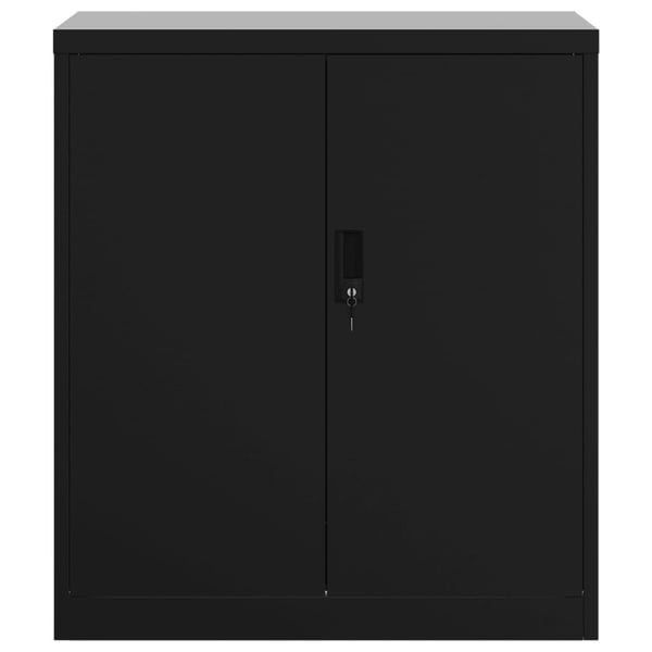 vidaXL Arkivskap svart 79x40x90 cm stål