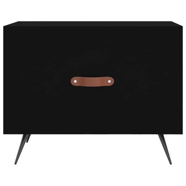 vidaXL sofaborde 2 stk. 50x50x40 cm konstrueret træ sort