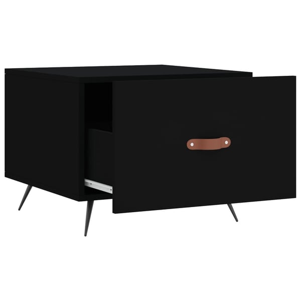 vidaXL sofaborde 2 stk. 50x50x40 cm konstrueret træ sort