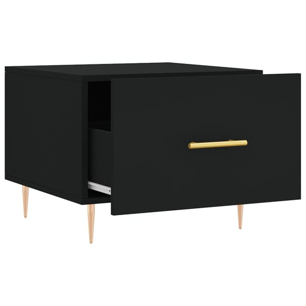 vidaXL Salongbord 2 stk svart 50x50x40 cm konstruert tre