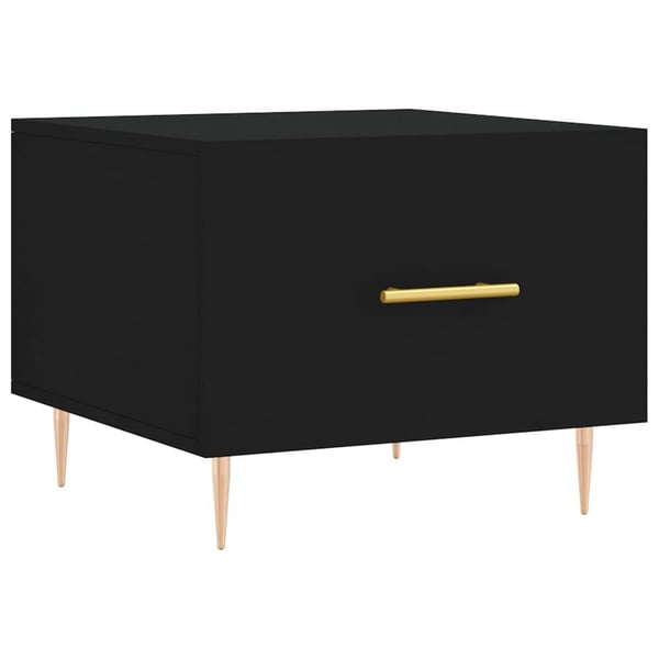 vidaXL Salongbord 2 stk svart 50x50x40 cm konstruert tre