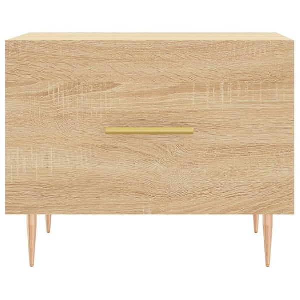 vidaXL Salongbord 2 stk sonoma eik 50x50x40 cm konstruert tre