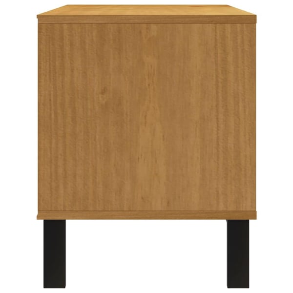 vidaXL TV-benk FLAM 110x40x50 cm heltre furu