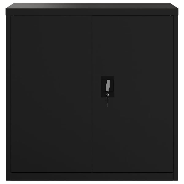 vidaXL arkivskab 90x40x90 cm stål sort
