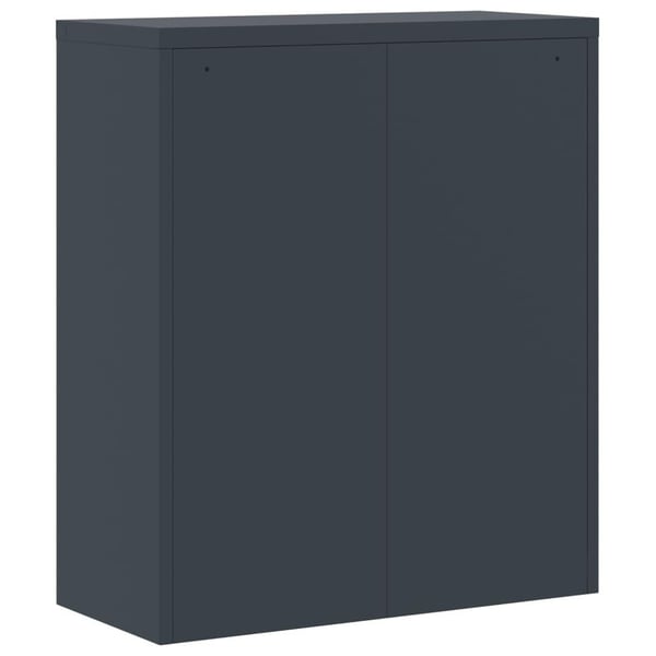 vidaXL arkivskab 90x40x105 cm stål antracitgrå