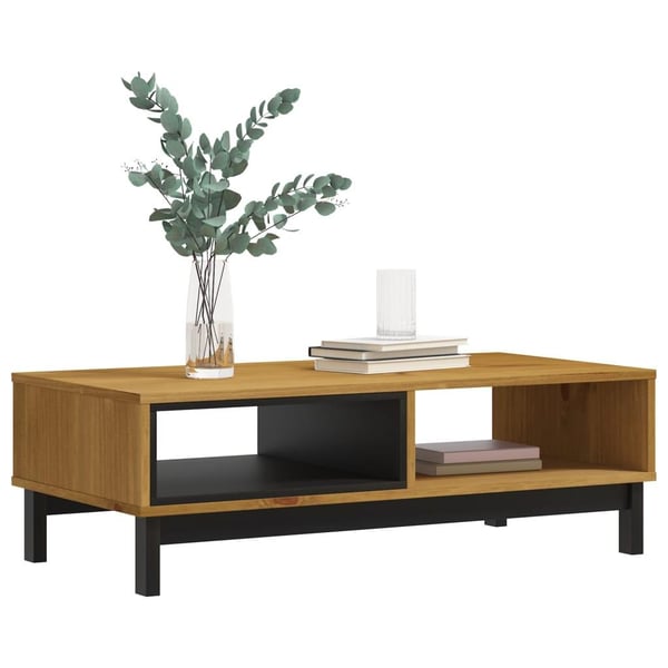 vidaXL Salongbord FLAM 100x50x32,5 cm heltre furu