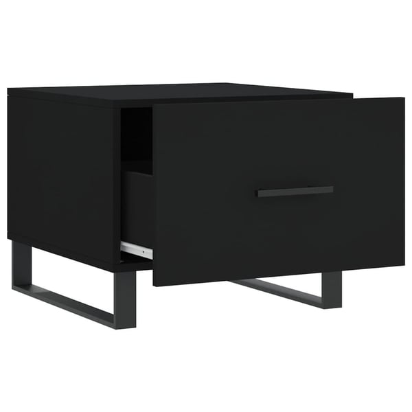 vidaXL sofaborde 2 stk. 50x50x40 cm konstrueret træ sort