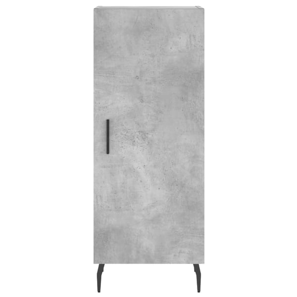 vidaXL Highboard betonggrå 34,5x34x180 cm konstruert tre