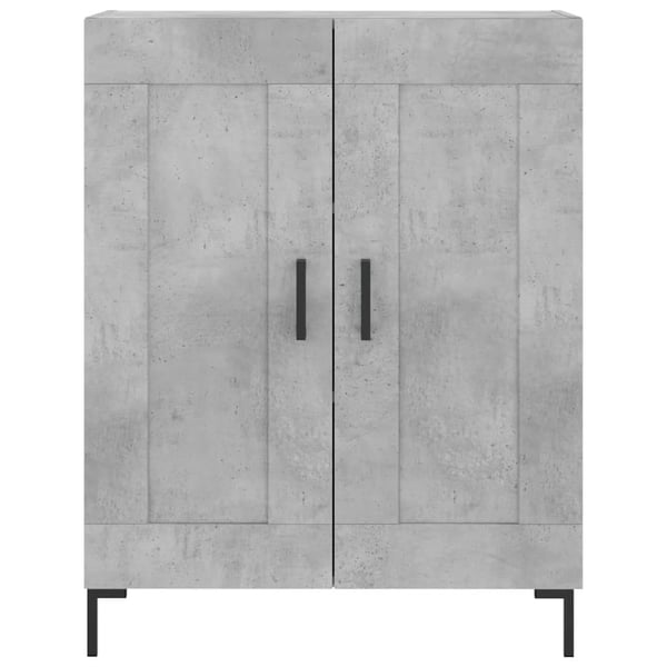 vidaXL Skjenk betonggrå 69,5x34x90 cm konstruert tre