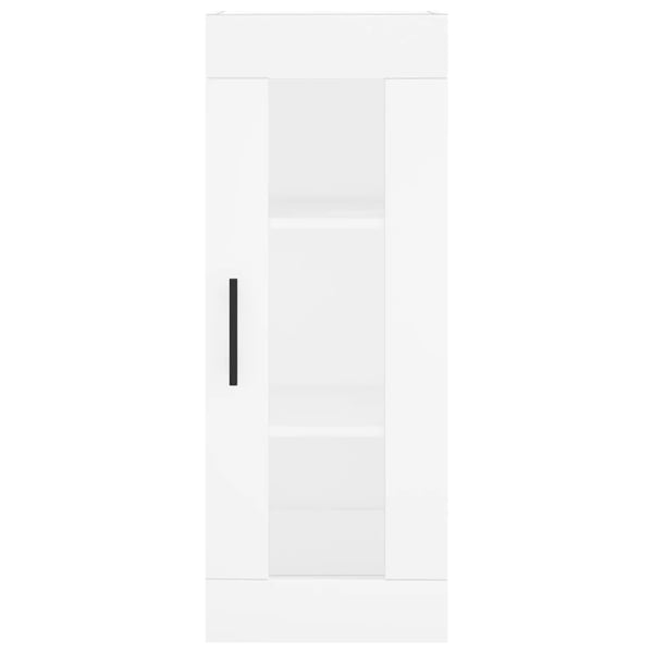 vidaXL Highboard hvit 34,5x34x180 cm konstruert tre