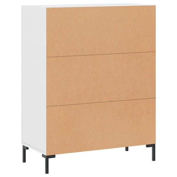 vidaXL skænk 69,5x34x90 cm konstrueret træ hvid