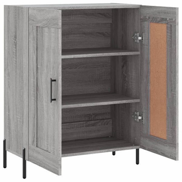 vidaXL Skjenk grå sonoma 69,5x34x90 cm konstruert tre