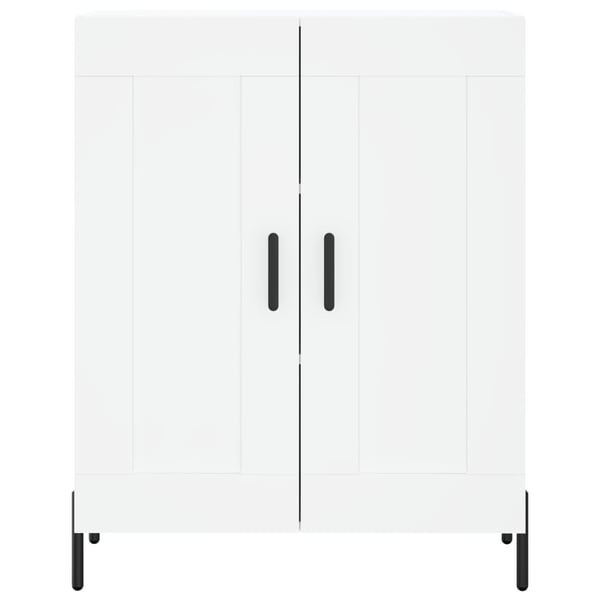 vidaXL Skjenk hvit 69,5x34x90 cm konstruert tre