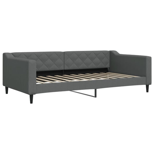 vidaXL daybed 100x200 cm stof mørkegrå