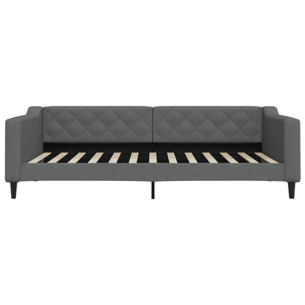 vidaXL daybed 100x200 cm stof mørkegrå