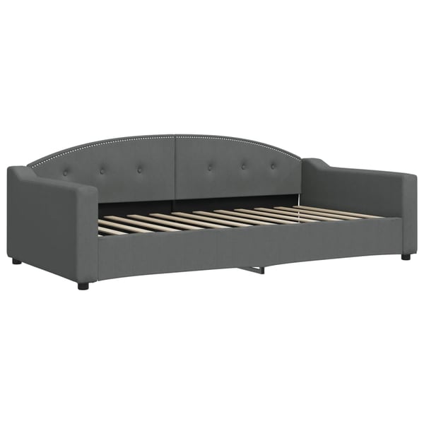vidaXL daybed 100x200 cm stof mørkegrå