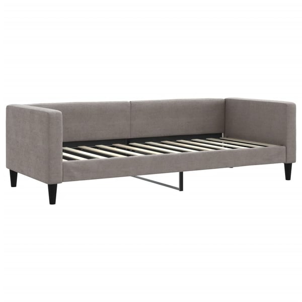 vidaXL daybed 80x200 cm stof gråbrun