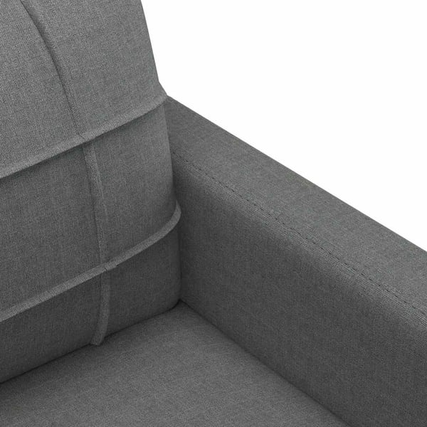 vidaXL 2-personers sofa 140 cm stof mørkegrå