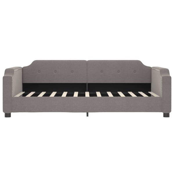 vidaXL daybed 90x200 cm stof gråbrun