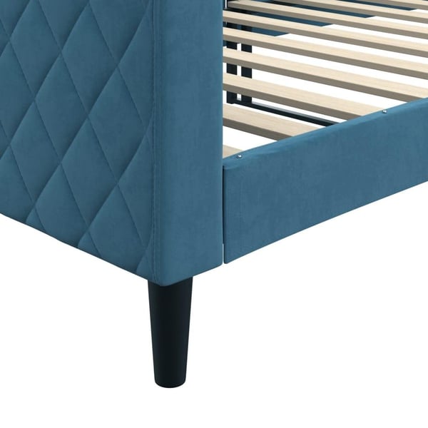 vidaXL daybed 90x200 cm velour blå