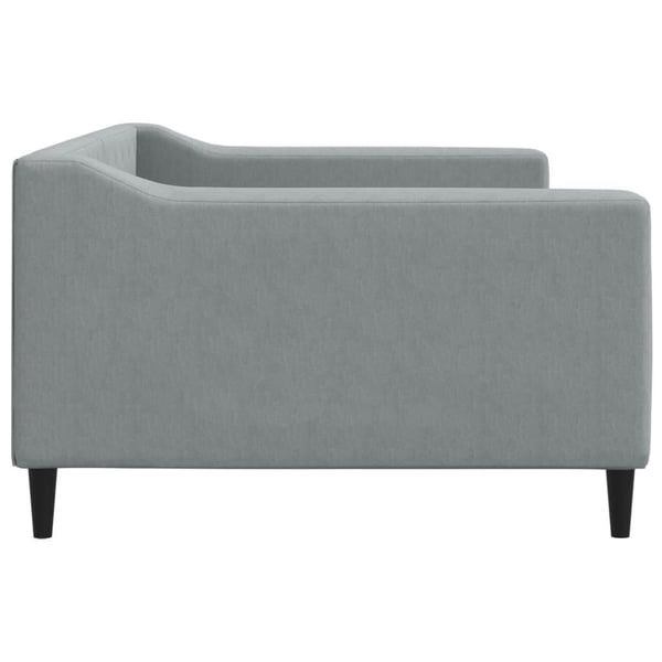 vidaXL daybed 100x200 cm stof lysegrå