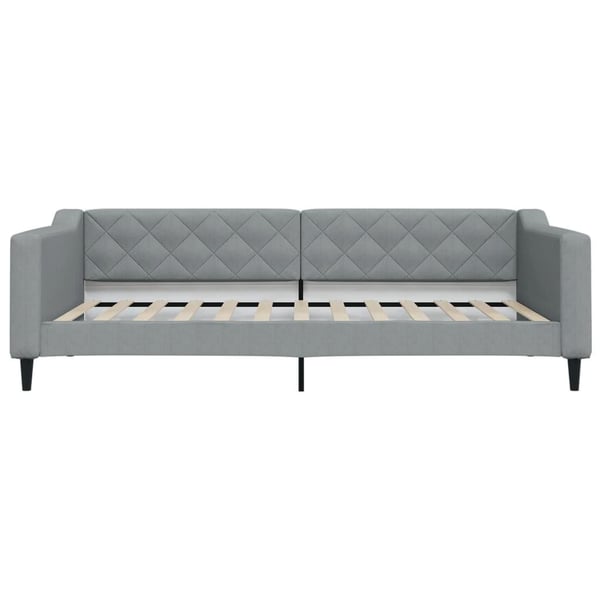 vidaXL daybed 100x200 cm stof lysegrå