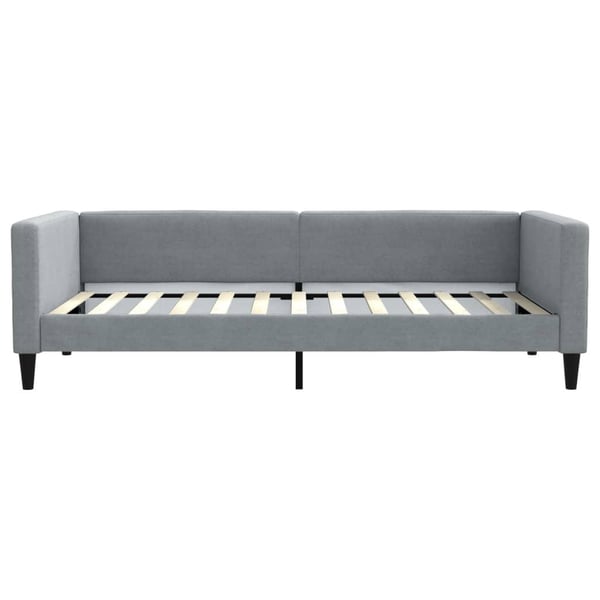 vidaXL daybed 100x200 cm stof lysegrå