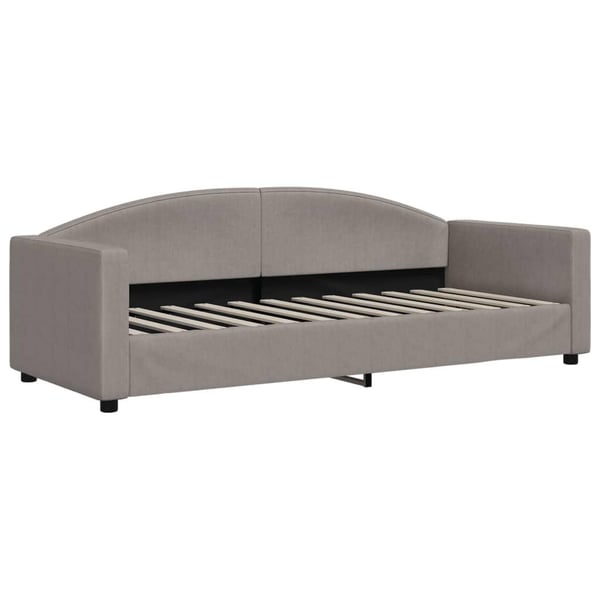 vidaXL daybed 80x200 cm stof gråbrun