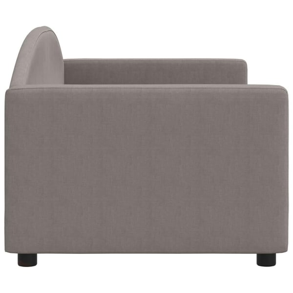 vidaXL daybed 80x200 cm stof gråbrun