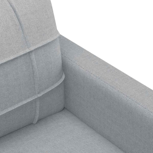 vidaXL 3-sitssoffa ljusgrå 180 cm tyg