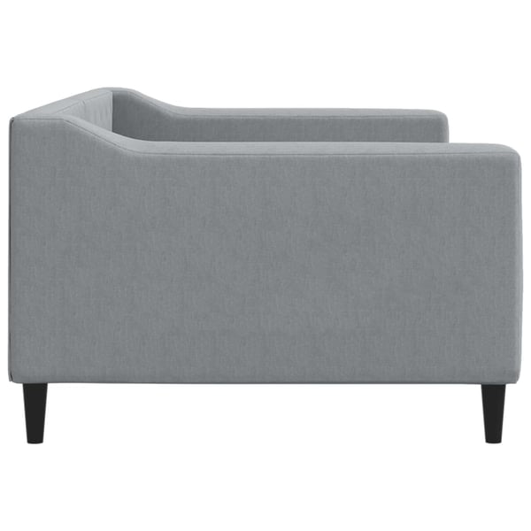 vidaXL daybed 90x190 cm stof lysegrå