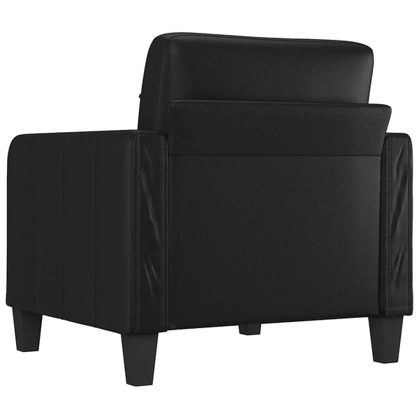vidaXL Fåtölj svart 60 cm konstläder