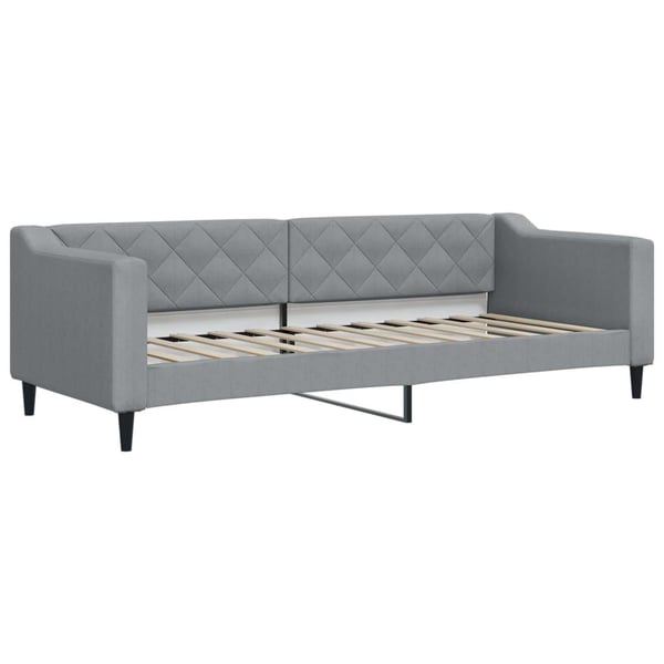 vidaXL daybed 80x200 cm stof lysegrå