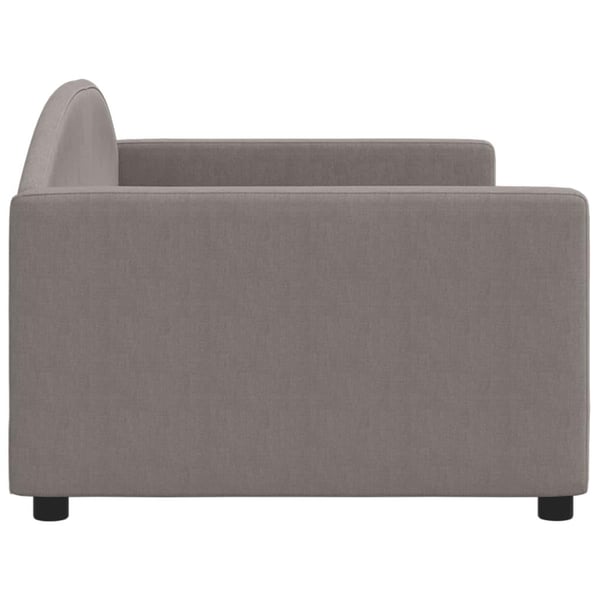 vidaXL daybed 90x200 cm stof gråbrun