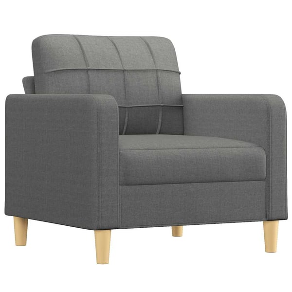 vidaXL lænestol 60 cm stof mørkegrå