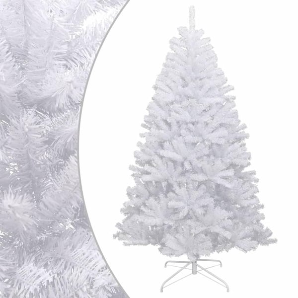 vidaXL Tekojoulukuusi saranoilla ja lumihuurteella 210 cm