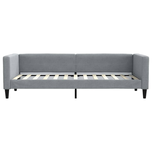 vidaXL daybed med udtræk 80x200 cm stof lysegrå